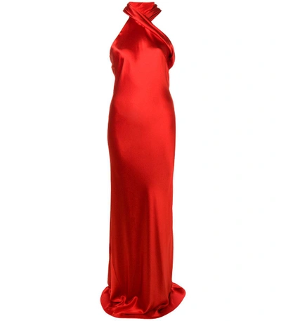 Shop Galvan Red Sienna Pandora Dress