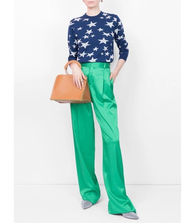 Shop Loewe Lurex Stars Sweater In Blue