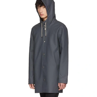 Shop Stutterheim Grey Stockholm Raincoat In 4002 Charco