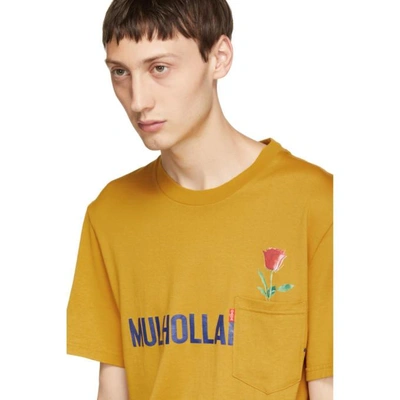 Shop Christian Dada Yellow Mulholland Dr. T-shirt In Mtd