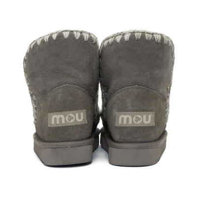 Shop Mou Grey Eskimo 18 Boots In Ngre