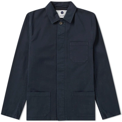 Shop Nn07 Garment Dyed Oscar Chore Jacket In Blue