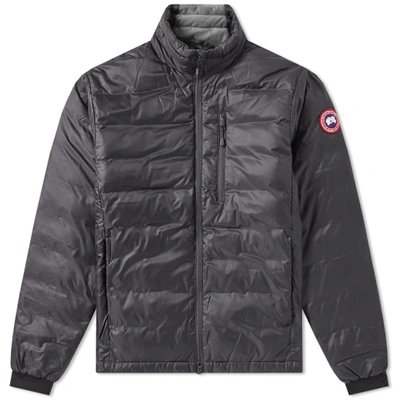 Shop Canada Goose Lodge Jacket In Grey