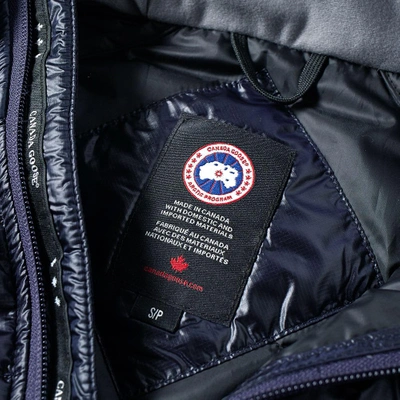 Shop Canada Goose Hybridge Lite Hooded Jacket In Blue