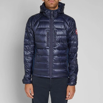 Shop Canada Goose Hybridge Lite Hooded Jacket In Blue