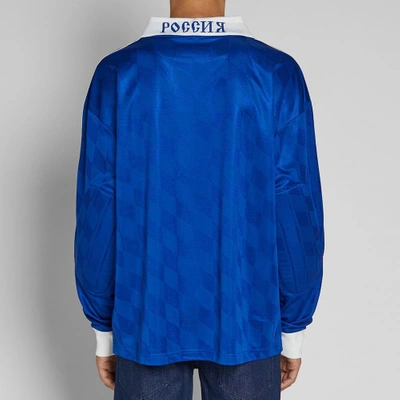 Shop Gosha Rubchinskiy X Adidas Long Sleeve Jersey In Blue