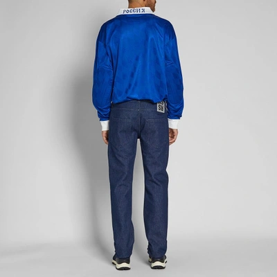 Shop Gosha Rubchinskiy X Adidas Long Sleeve Jersey In Blue