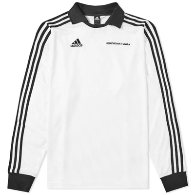 Shop Gosha Rubchinskiy X Adidas Long Sleeve Jersey In White