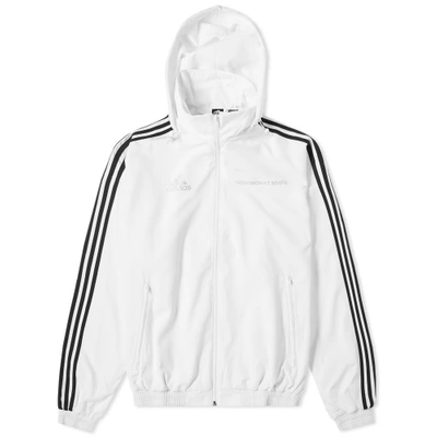 X Adidas Woven Hooded Jacket In White