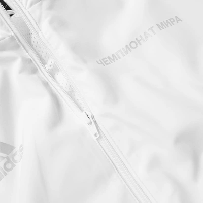 Gosha Rubchinskiy X Adidas Woven Hooded Jacket In White | ModeSens