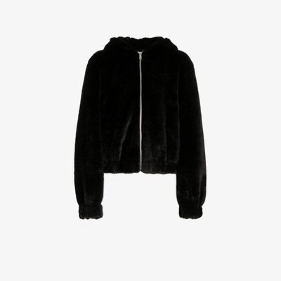 Shop Helmut Lang Black Long Sleeve Bomber Jacket