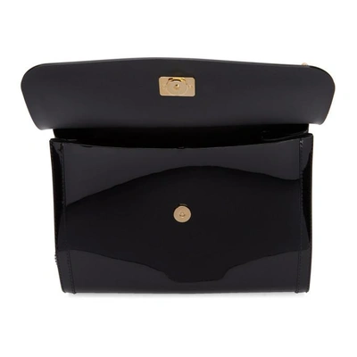 Shop Dolce & Gabbana Dolce And Gabbana Black Small Rubber Miss Sicily Bag In 8s574 Black