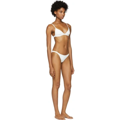 Shop Her Line White Tri Bikini Briefs In Milk White