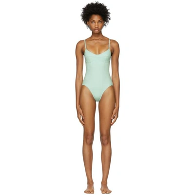 Shop Her Line Green Sabine One-piece Swimsuit In Cool Mint