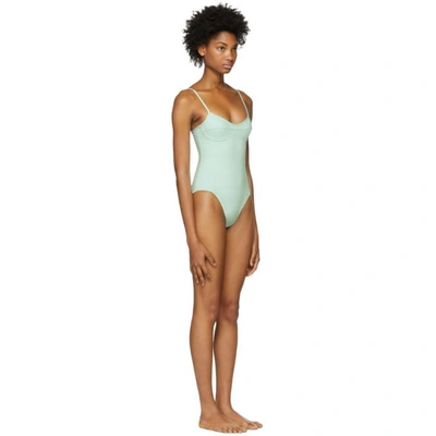 Shop Her Line Green Sabine One-piece Swimsuit In Cool Mint