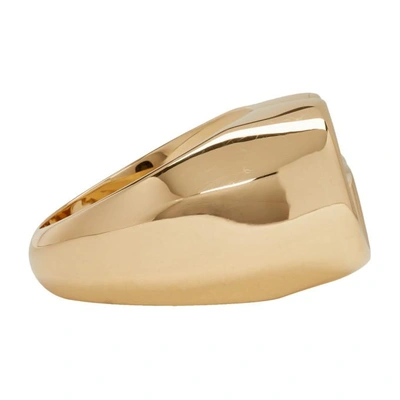 Shop Gucci Gold Gg Running Ring In 8000 Gold