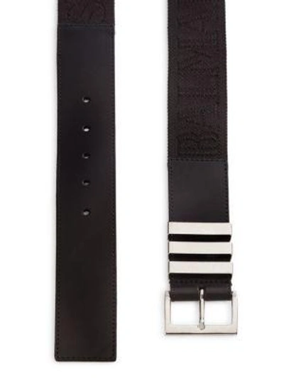 Shop Balmain Ceinture Leather Belt In Black