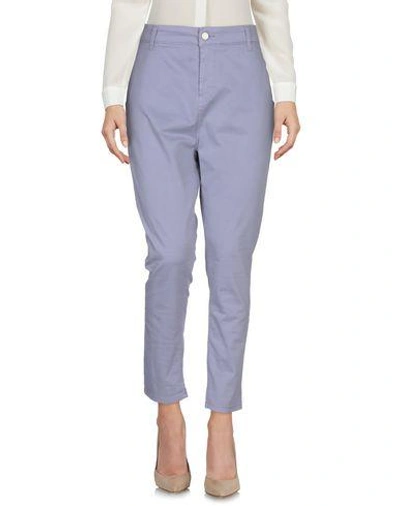 Shop Manila Grace Casual Pants In Light Purple