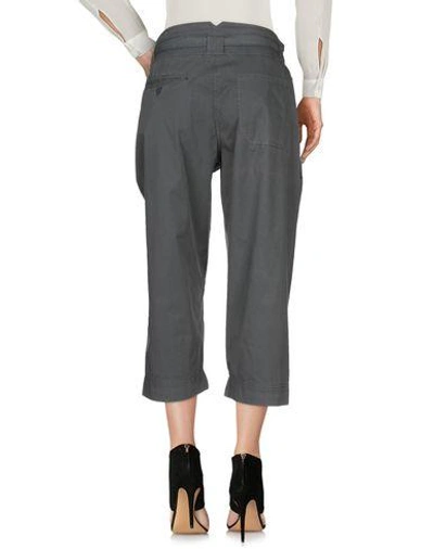 Shop Armani Jeans Cropped Pants & Culottes In Lead