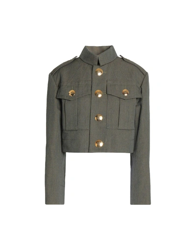 Shop Marc Jacobs Coat In Military Green