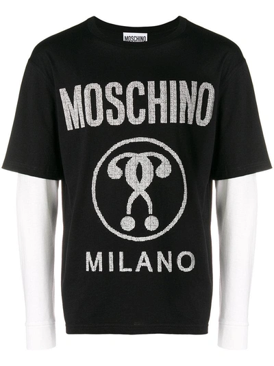 Shop Moschino Logo T In Black