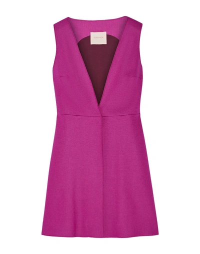 Shop Roksanda Full-length Jacket In Mauve