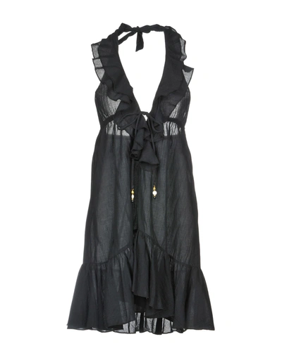 Shop Ralph Lauren Short Dresses In Black