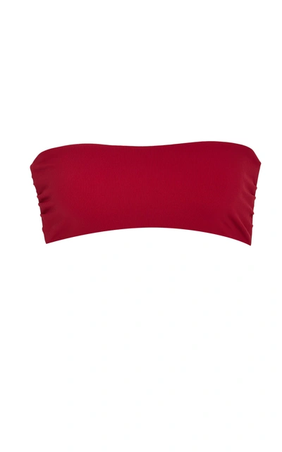 Shop Tori Praver Royale Mesh Bandeau In Red