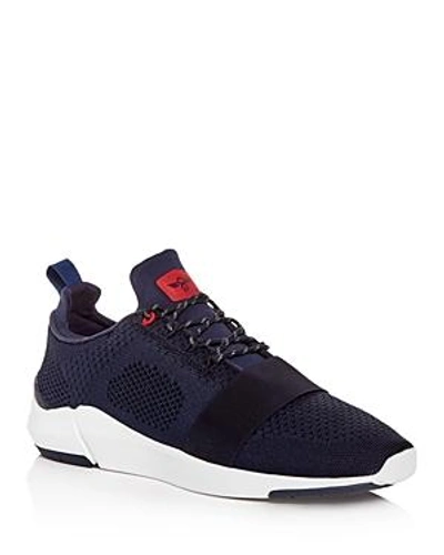 Shop Creative Recreation Men's Ceroni Knit Lace Up Sneakers In Navy