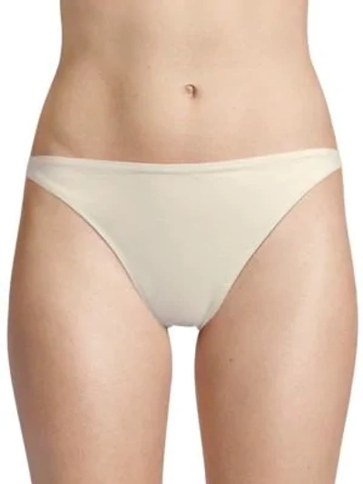 Shop Solid & Striped Hollywood Bikini Bottom In Cream