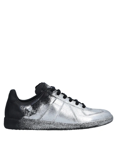 Shop Maison Margiela Sneakers In Silver