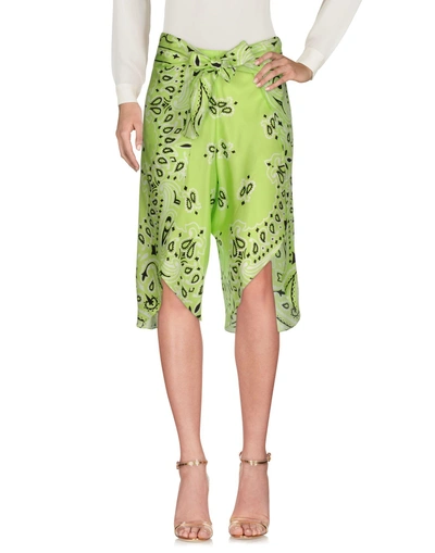 Shop Moschino Midi Skirts In Light Green