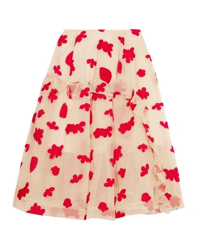 Shop Simone Rocha 3/4 Length Skirts In Beige