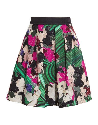 Shop Mary Katrantzou Knee Length Skirt In Green
