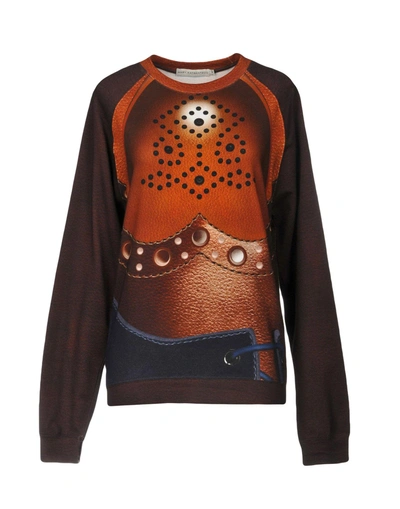 Shop Mary Katrantzou Sweatshirt In Dark Brown