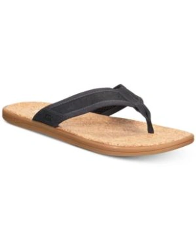 Shop Ugg Men's Seaside Flip Flops Men's Shoes In Navy