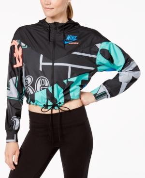 nike crop windrunner jacket