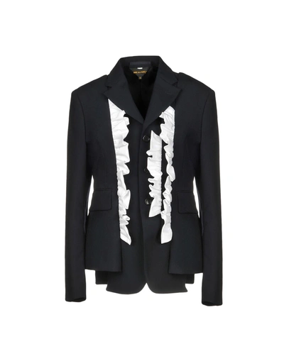 Shop Comme Des Garçons Blazer In Dark Blue