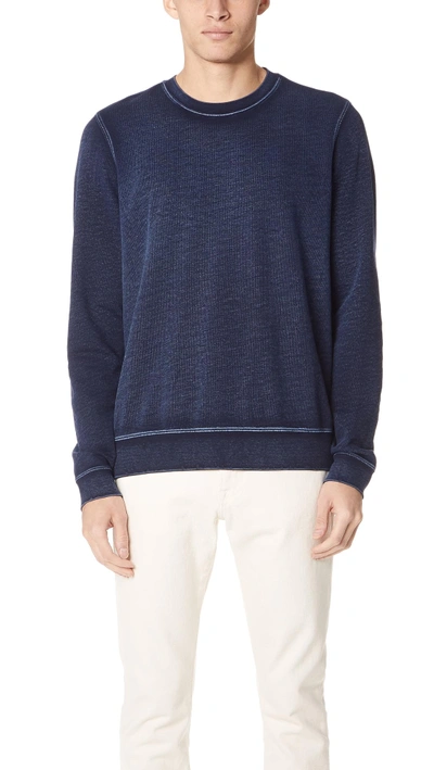 Shop Atm Anthony Thomas Melillo French Terry Sweatshirt In Blue