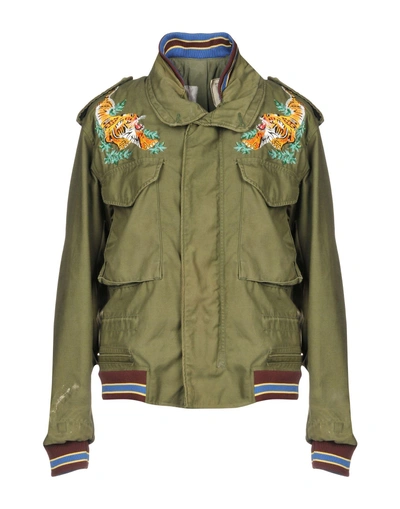 Shop As65 Jackets In Military Green