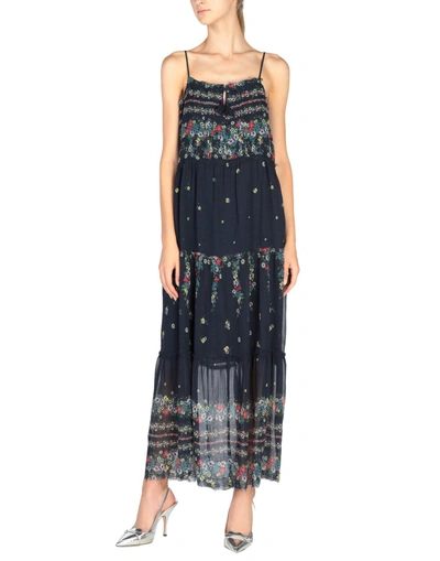 Shop Sea Long Dress In Dark Blue