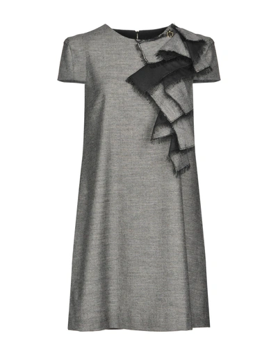 Shop Mangano Short Dress In Grey