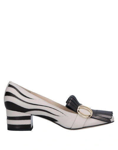 Shop Franco Colli Loafers In Beige