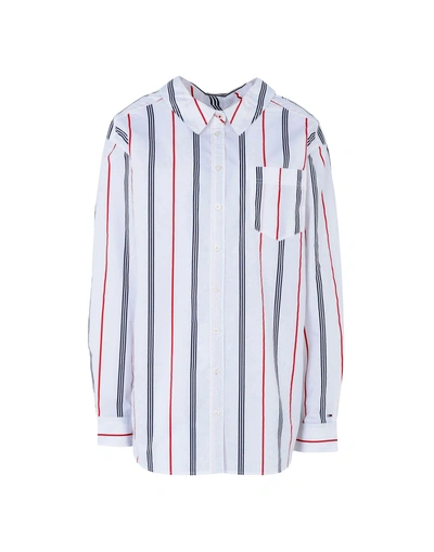 Shop Tommy Jeans Striped Shirt In White