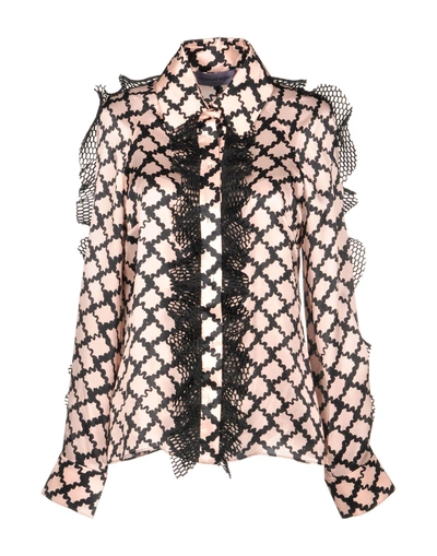 Shop Emanuel Ungaro Patterned Shirts & Blouses In Pink