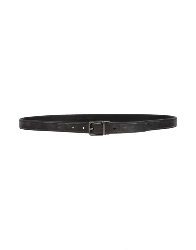 Shop Dolce & Gabbana Man Belt Black Size 38 Soft Leather