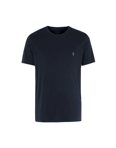 Shop Allsaints T-shirt In Dark Blue