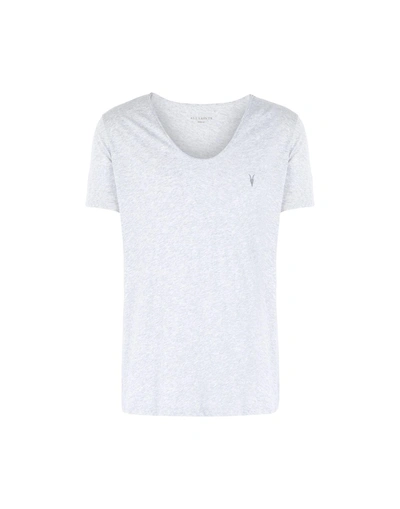 Shop Allsaints T-shirt In Light Grey