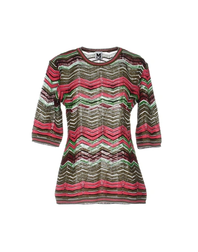 Shop M Missoni Sweater In Military Green