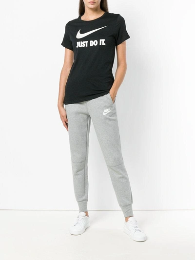 Shop Nike Front Printed T-shirt - Black